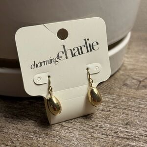 BRAND NEW Gold Bead Dangling Earrings